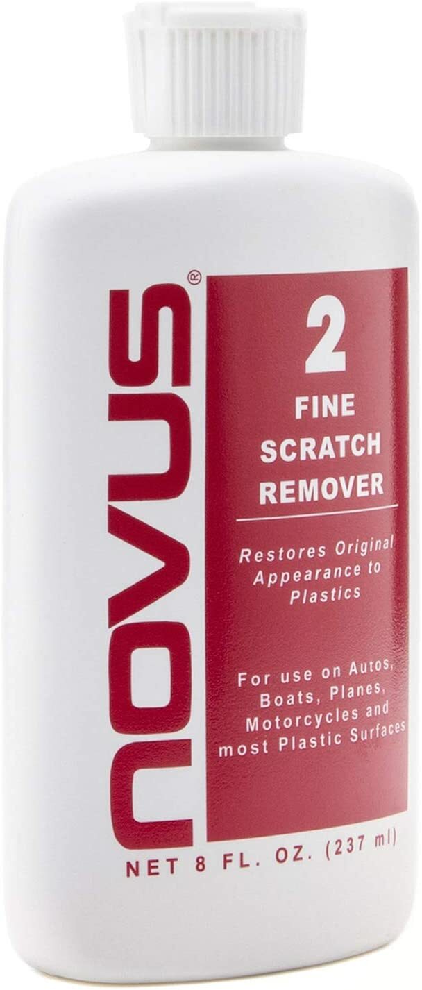 NOVUS Fine Scratch Remover for Plastic # 2 - 8 Oz Squeeze Bottle PC-20