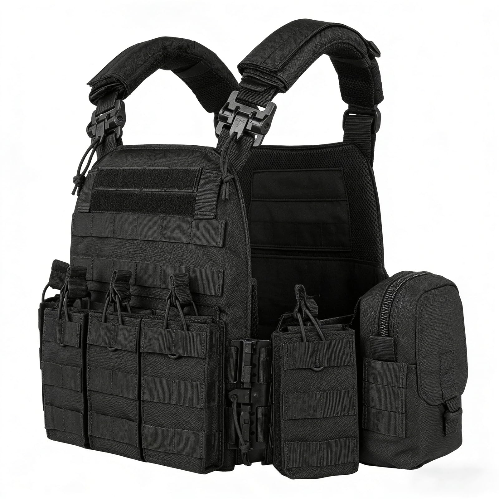 YAKEDA Tactical Outdoor Airsoft Vest, Modular Quick Release Buckles with Adju...