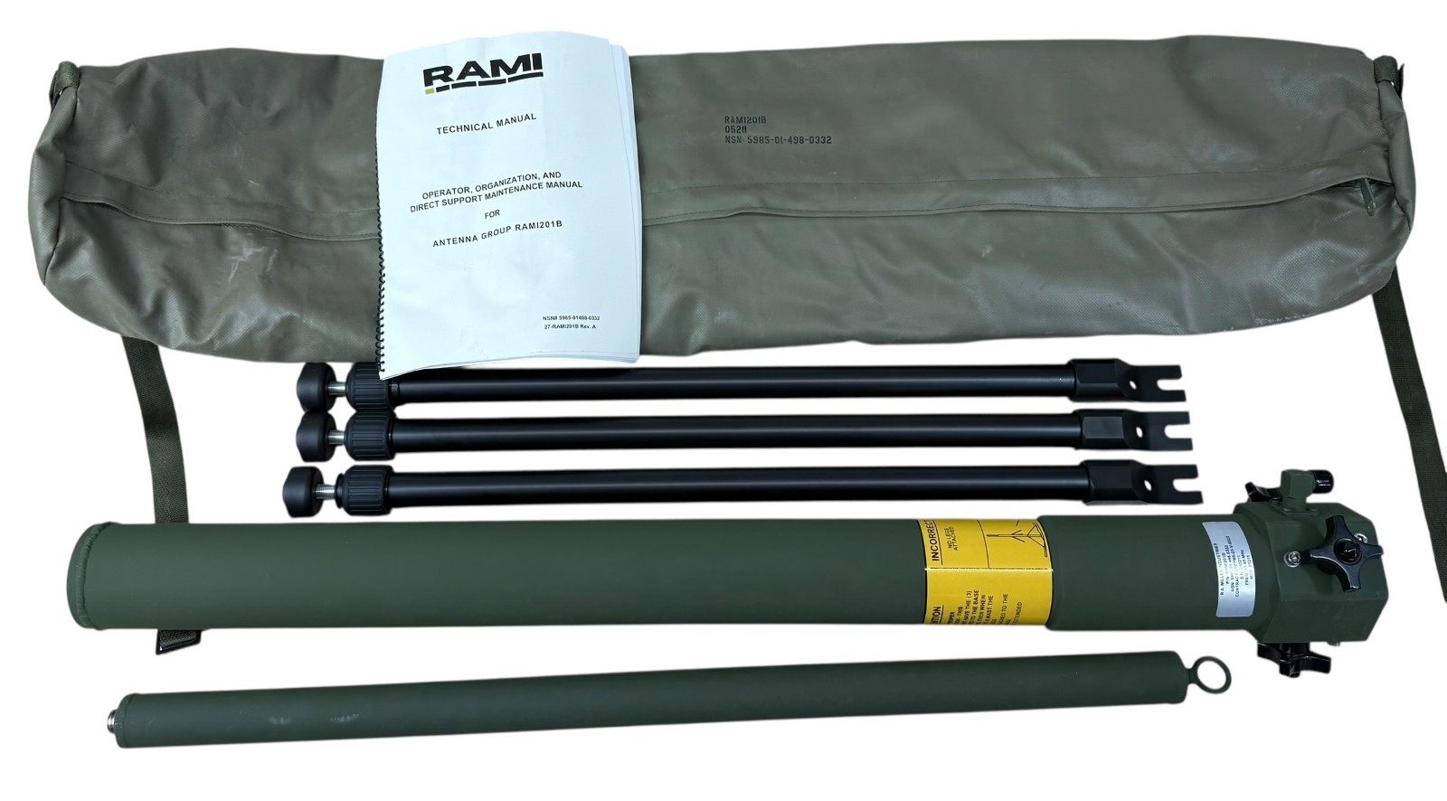 RAMI201B VHF Omnidirectional  Antenna kit 30 MHz to 88 MHz NSN: 5985-01-498-033