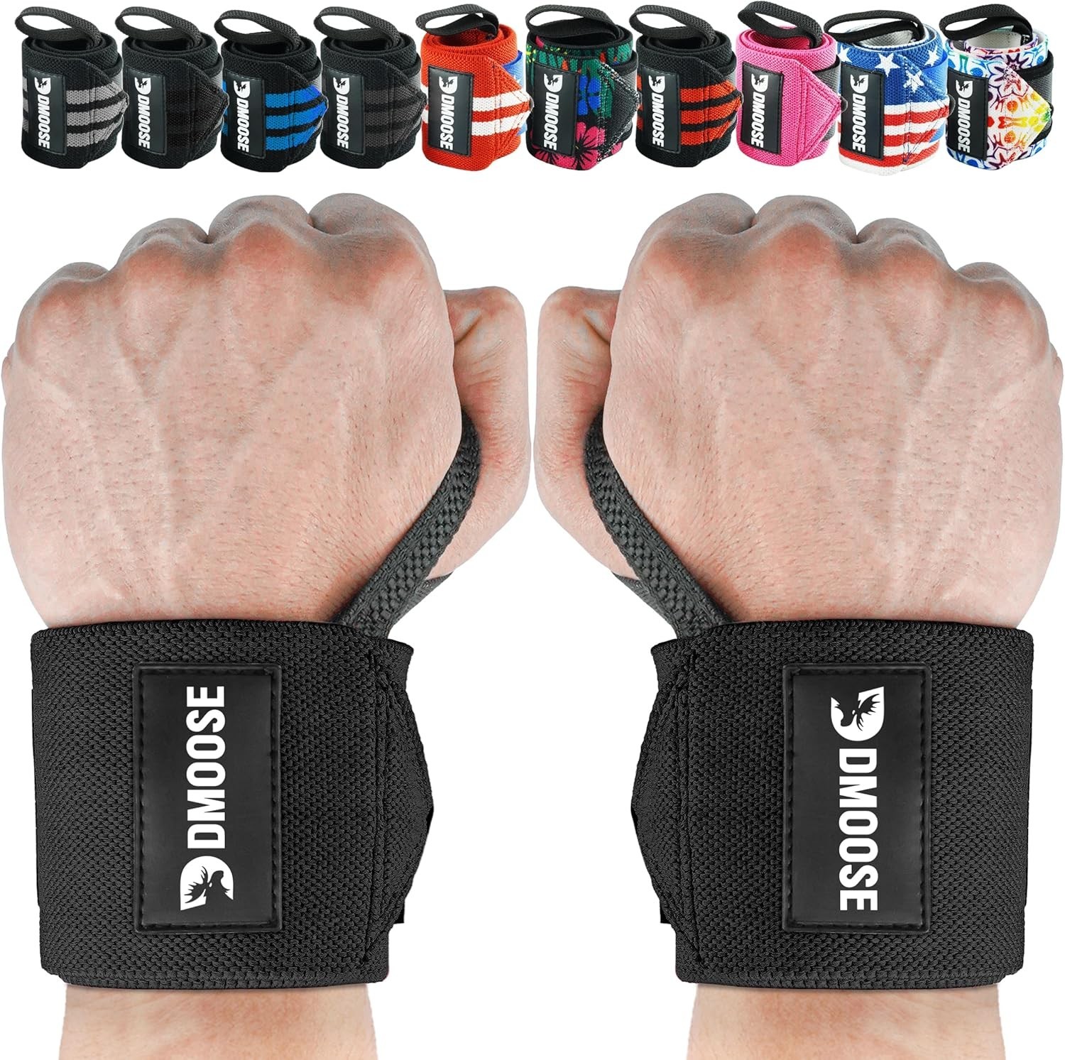 Munequeras de fitness para levantamiento de pesas de 45 cm Munequera de gimnasio