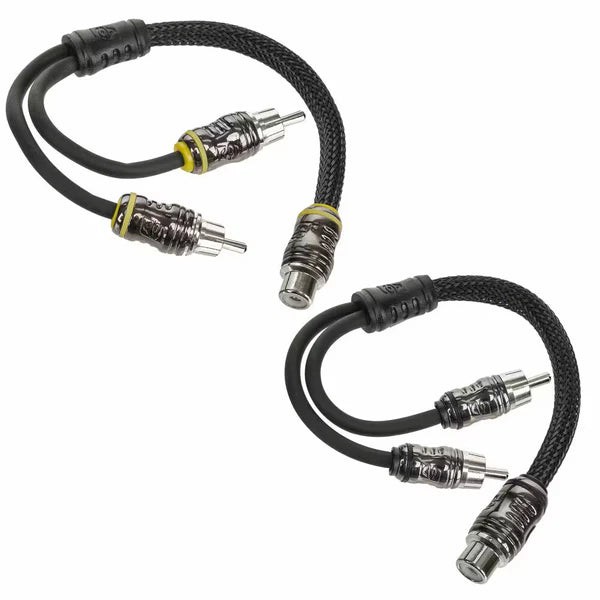 Cerwin Vega RSY2M STROKER Series 1 Female To 2 Male RCA Y Splitter Pair