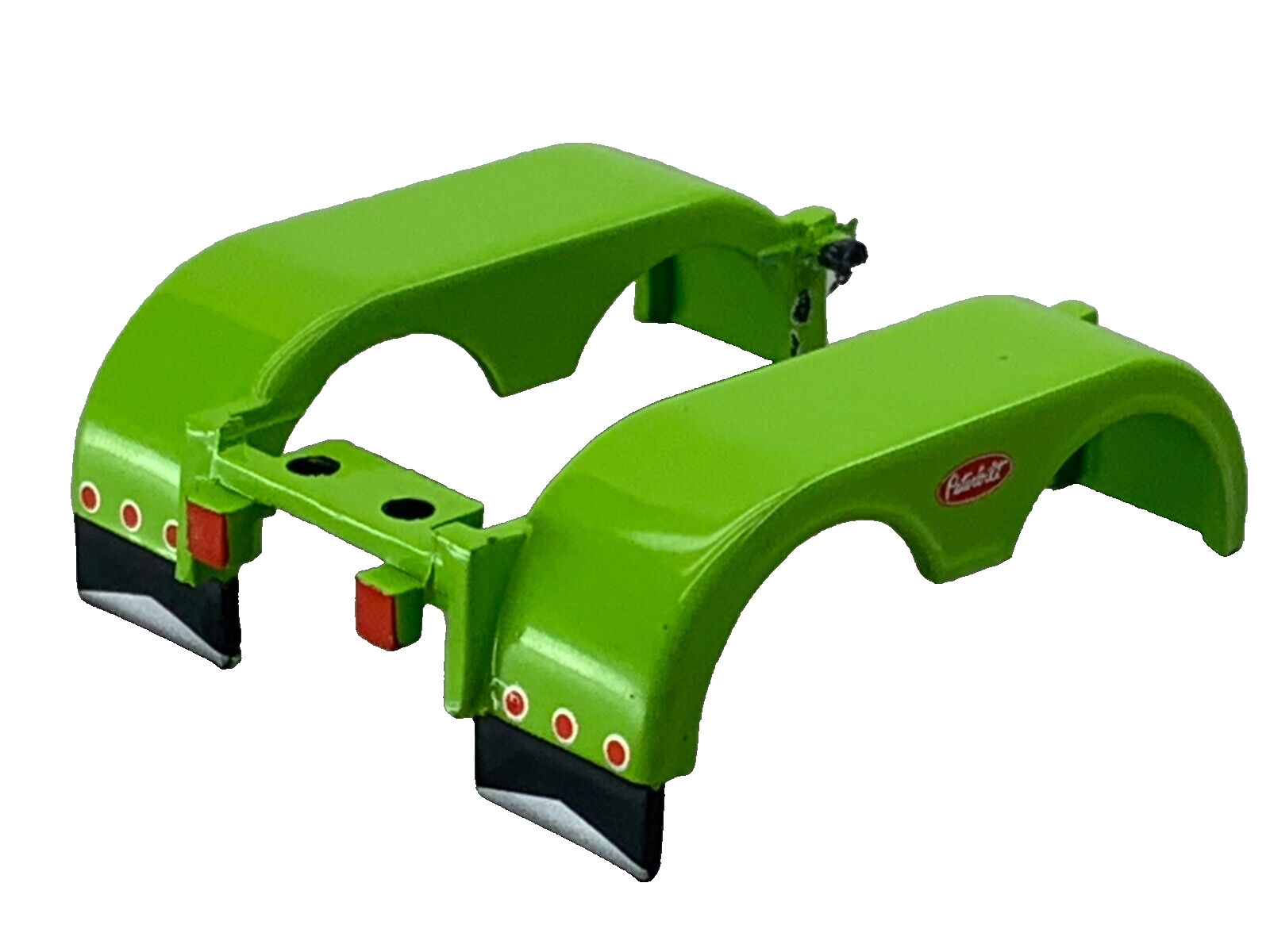 1/64 DCP PARTS LIME GREEN PETERBILT 359/379/389 REAR WTI FENDERS W/ LIGHTS