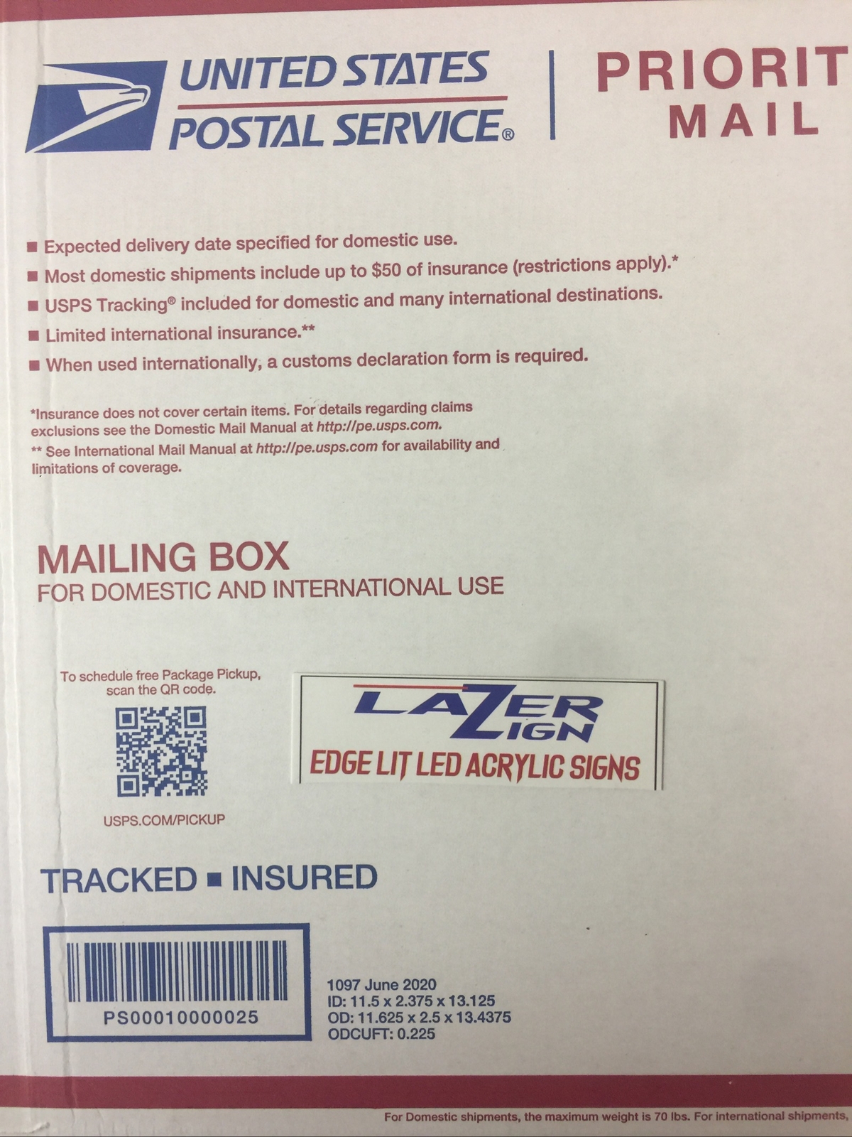 Priority And Air Shipping Upgrade For Our  Led Light Signs