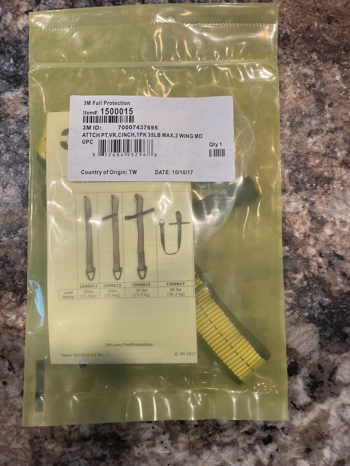 3M 1500015 DBI Sala Fall Protection For Tools