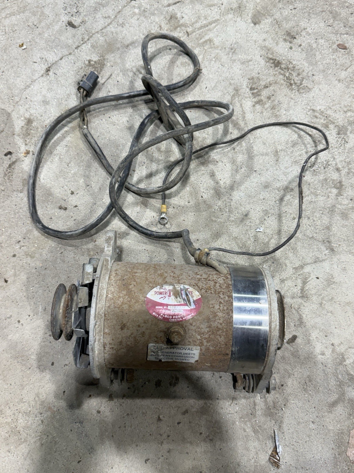 Fabco Power Mite PM-110 Belt Driven Generator 120V 50Hz
