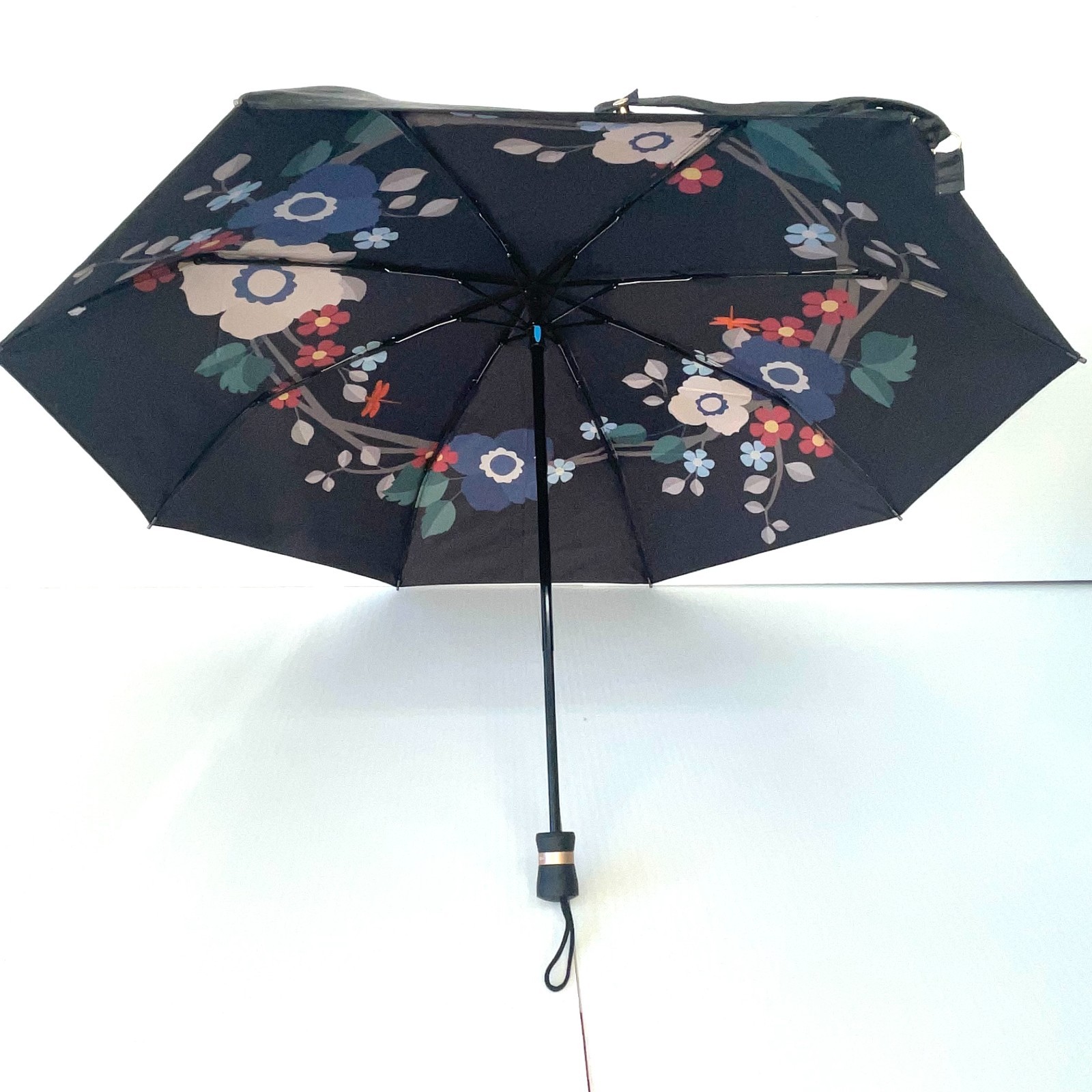Folding umbrella, Flower print umbrella, Compact umbrella, 2 Lay umbrella