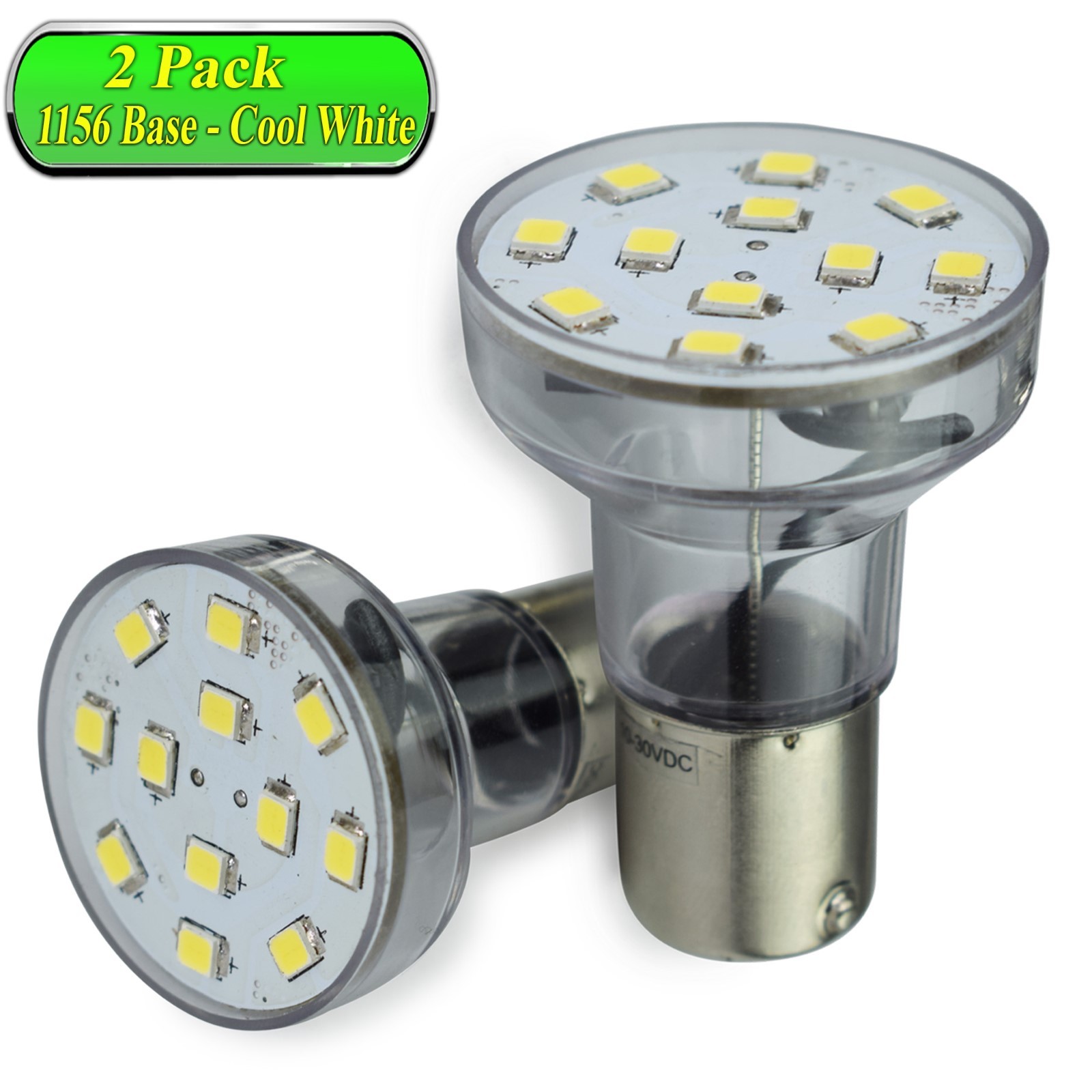 2 Pack Leisure Led Light Bulb Bayonet Rv 1156 1141 1383 2.1 Watt Cool White Long