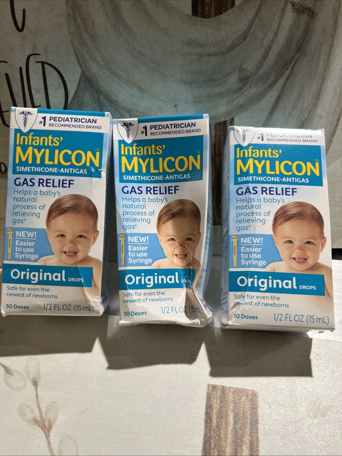Infant’s MYLICON Simethicone-antigas Original Drops; 15 mL (3 Pck) Exp 05/27