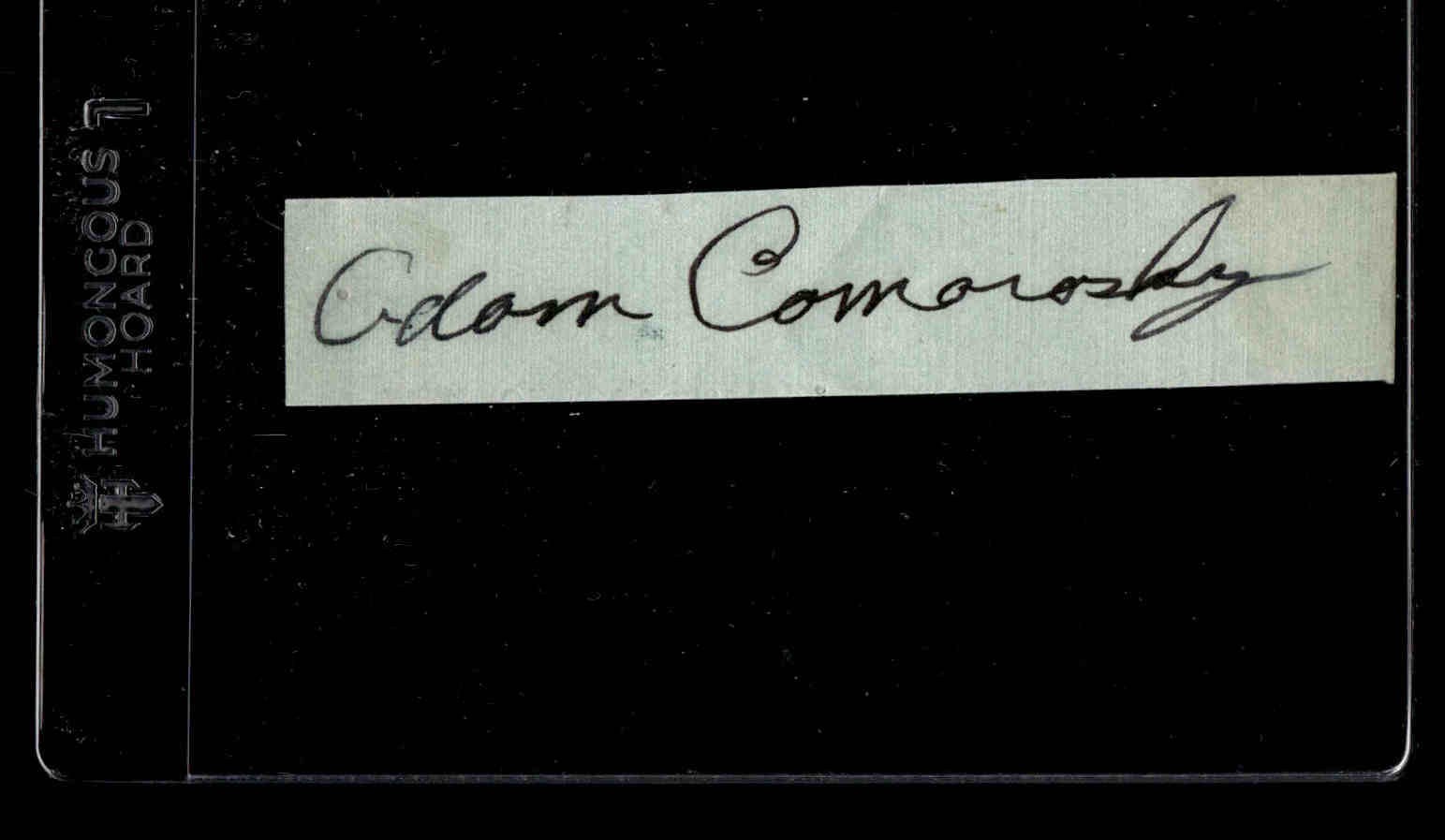 Adam Comorosky Pirates Baseball Signed Cut Auto JSA Pre-Cert *X1742