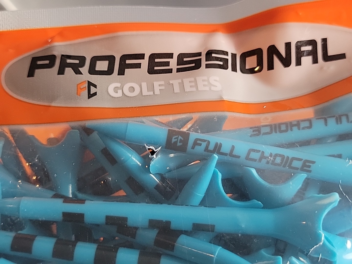 Full Choice Professional Golf Tee 4-Prong Durable Plastic (Blue)