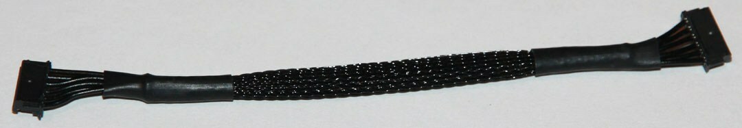 Speedzone 100mm Braided Sensor Cable - BLACK Wire Brushless Motor R/C 1/10 1/12