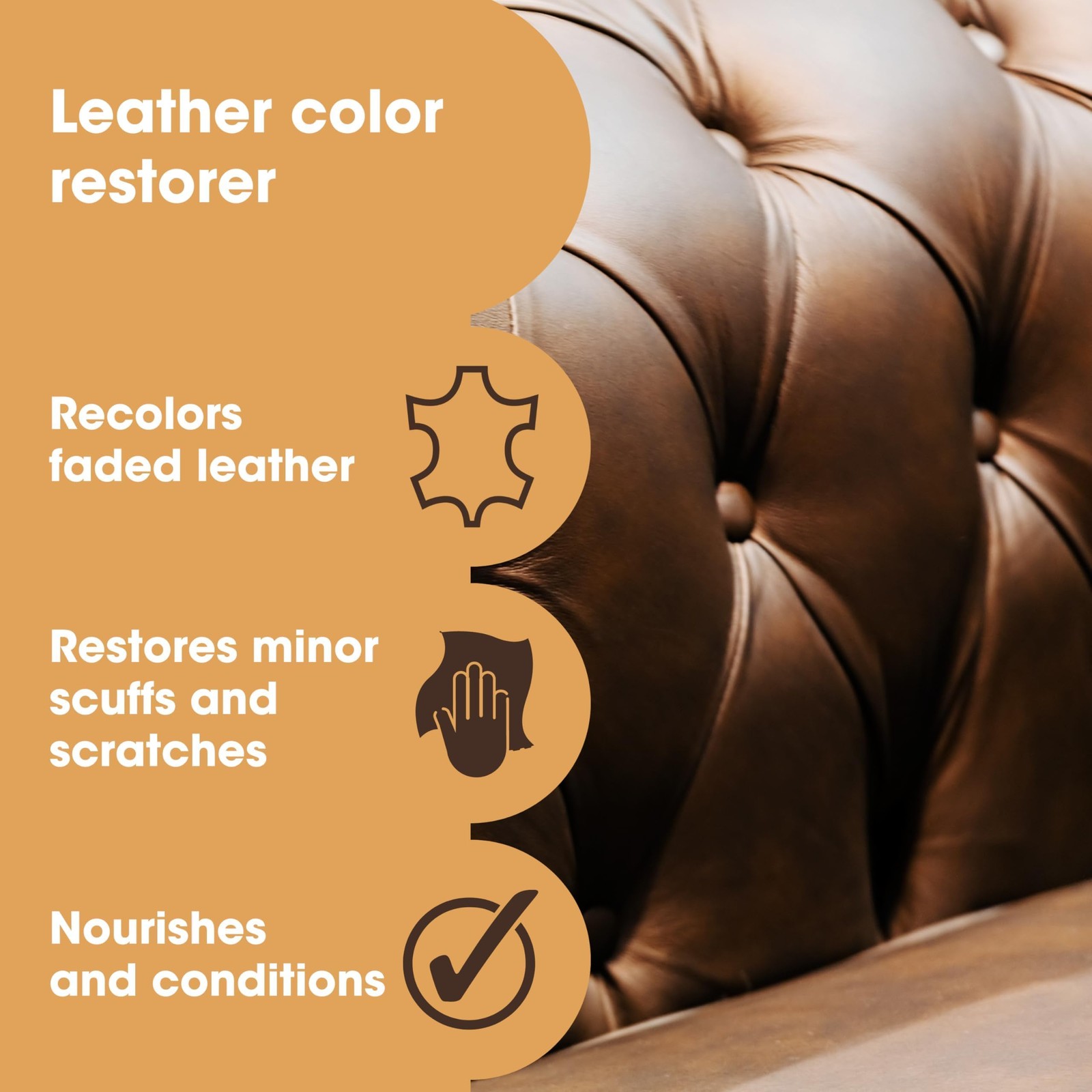 The Original Leather Recoloring Balm by - Black Leather Dye for Furniture, Co...