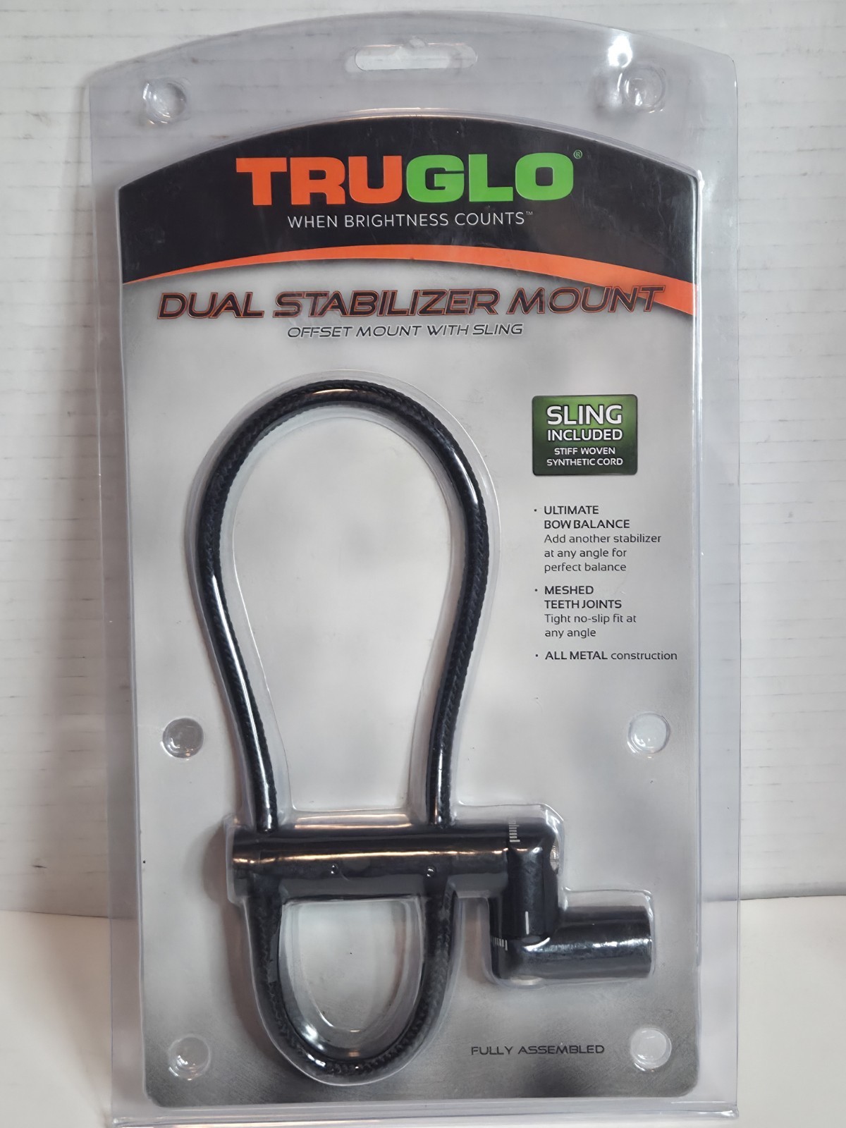 TRUGLO Dual Stabilizer Offset Mount With Sling Bow Balance Archery Equipment