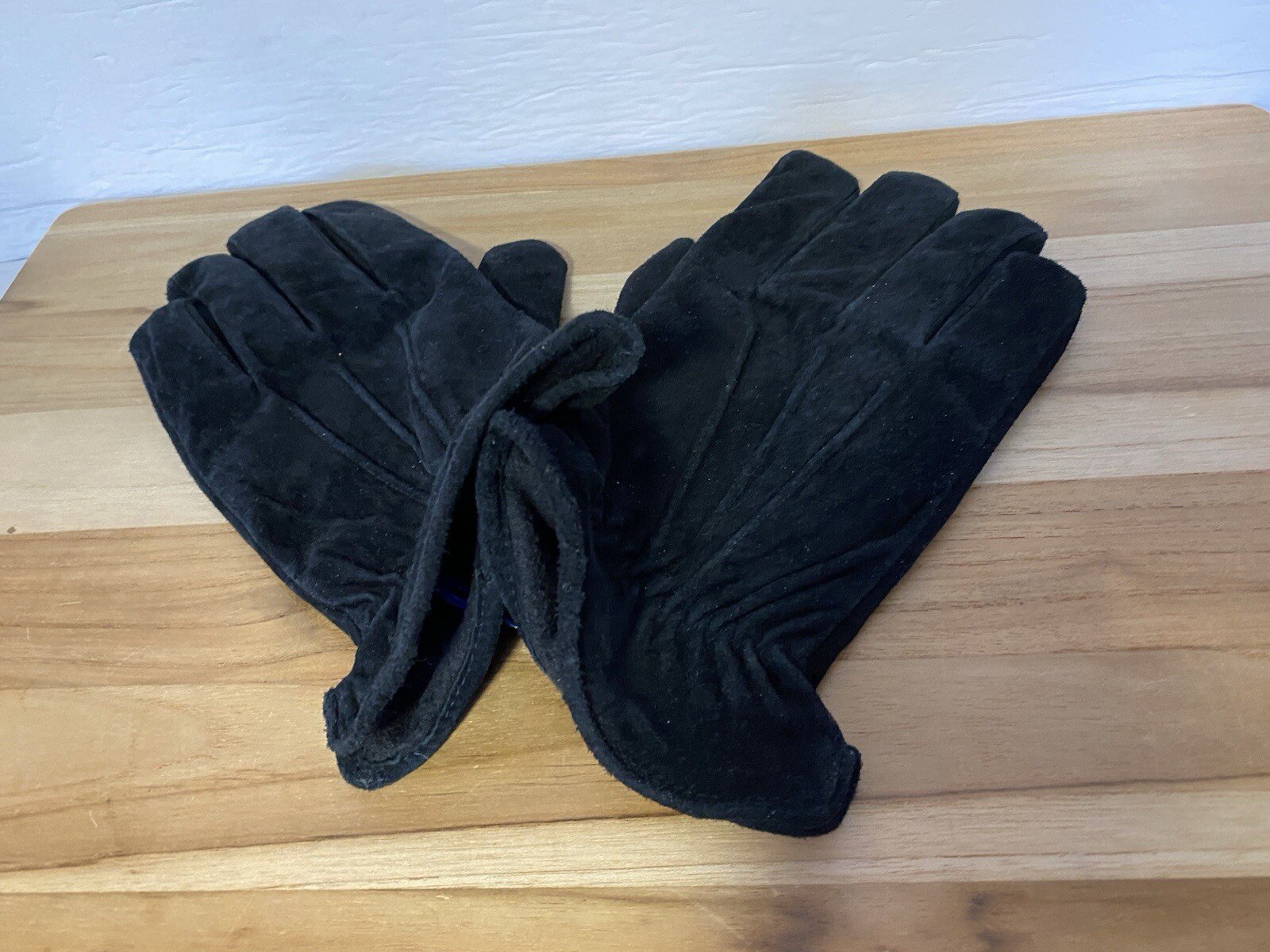 Isotoner Men's Black Genuine Leather Water Repellant Gloves Style 45021 Size XL