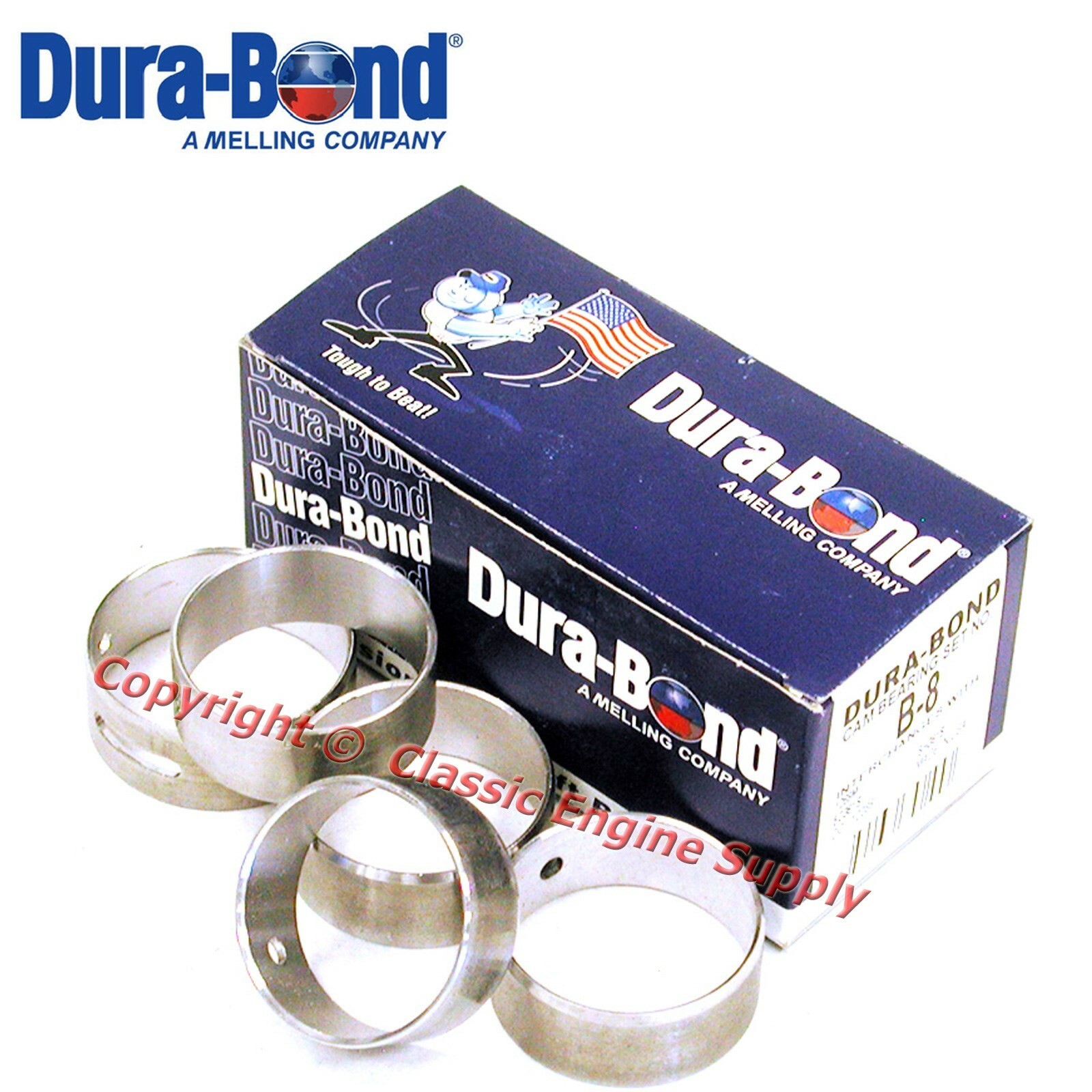 New B8 DuraBond Cam Bearing Set 1957-1966 Buick 340 364 401 425 V8