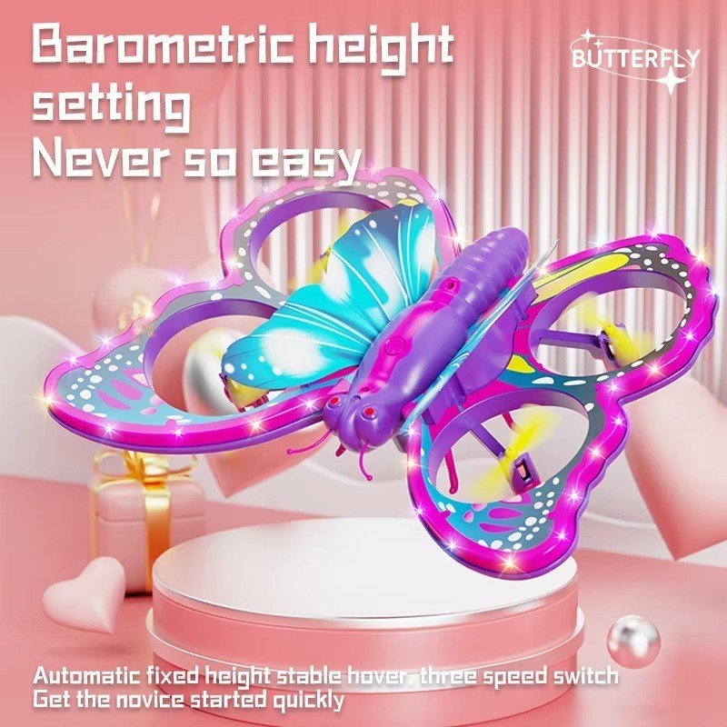 Remote Control Kids Glitter Butterfly Drone