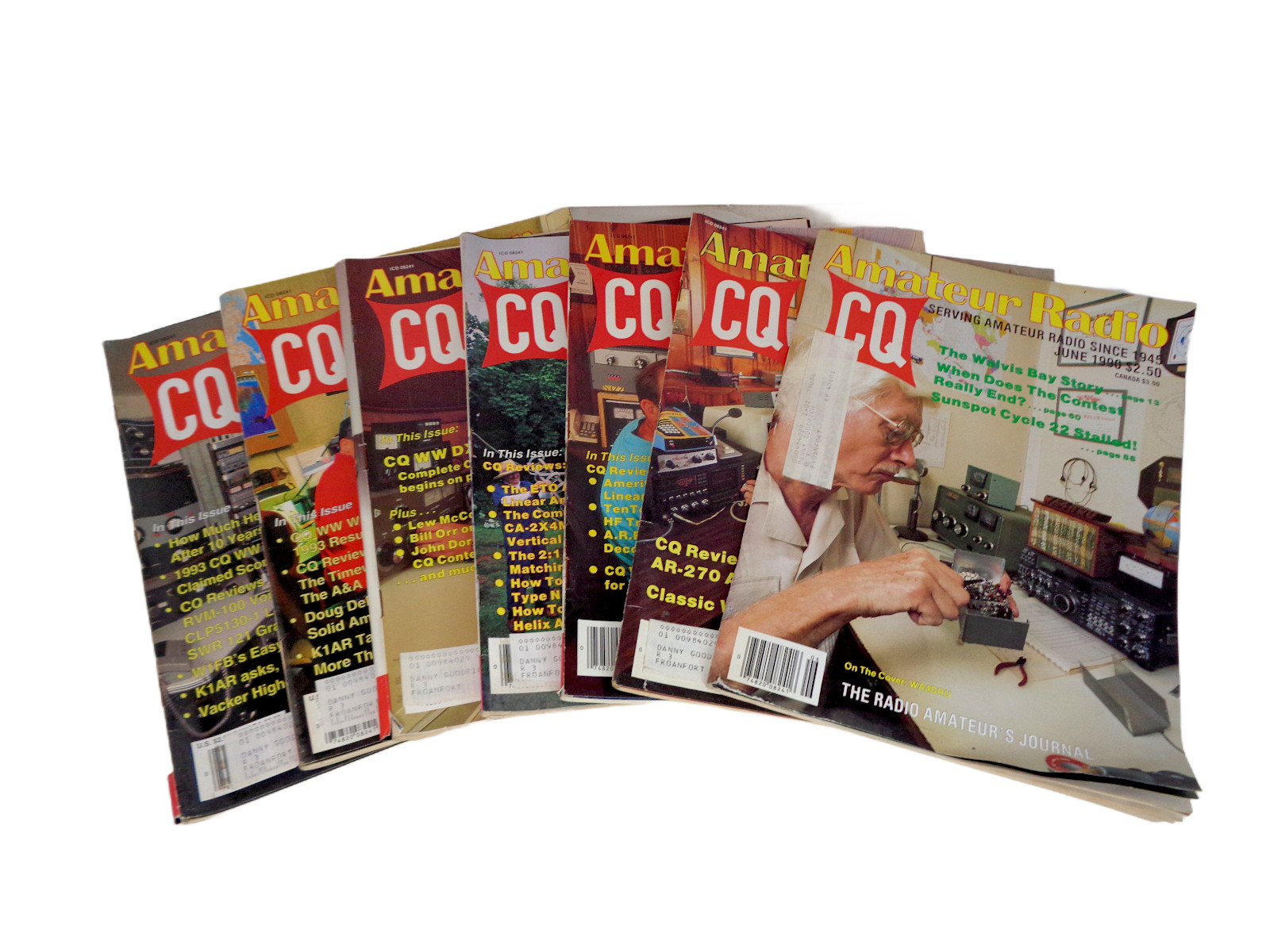 CQ Amateur Radio Magazines 1990-1994 Lot of 7