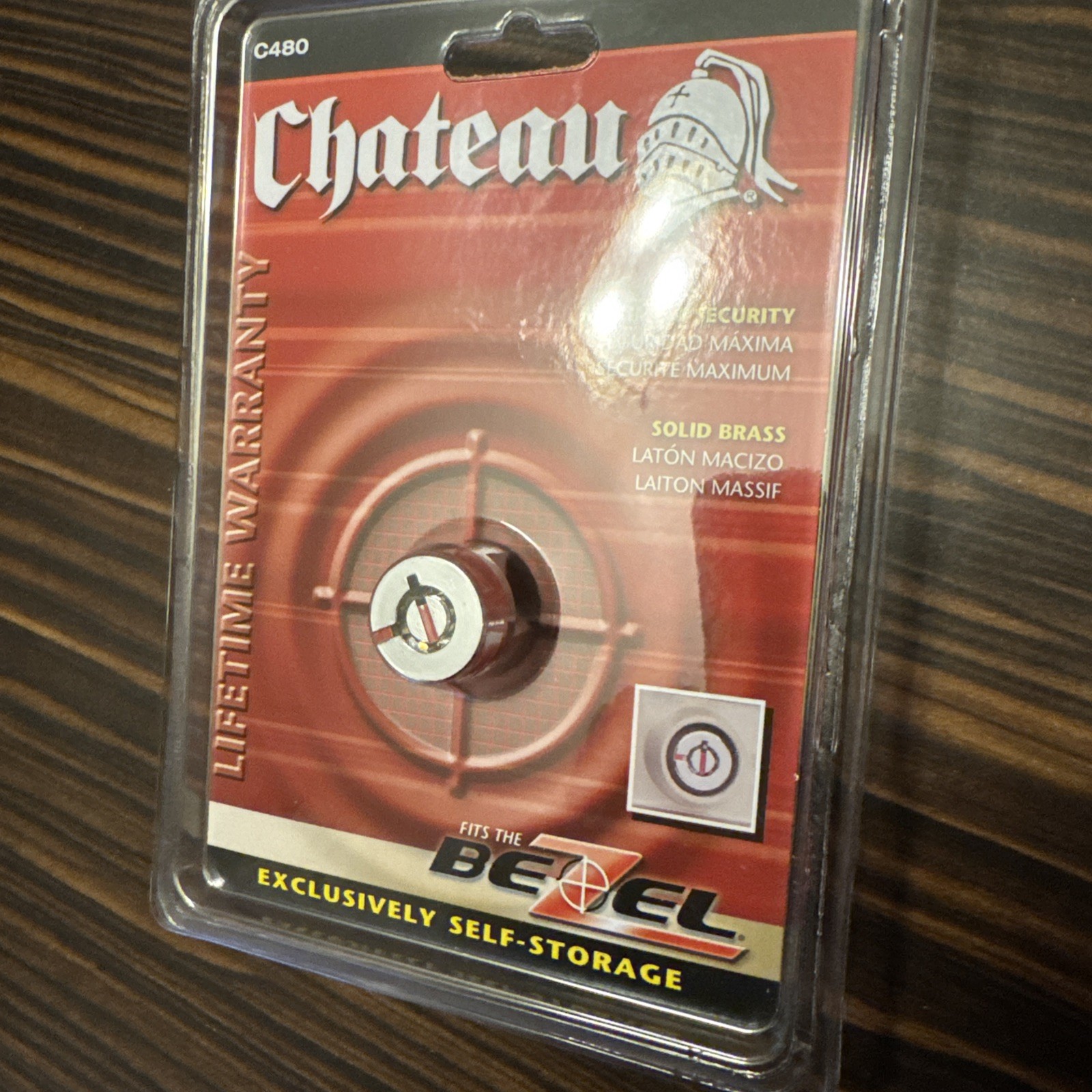 (4-Pack) Chateau Keyless Locking C480 EZ Storage Cylinder Lock Locker Shed
