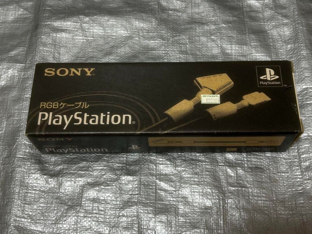 PlayStation Sony Official RGB SCART Cable SCPH-1050 with BOX 0927 Rare item
