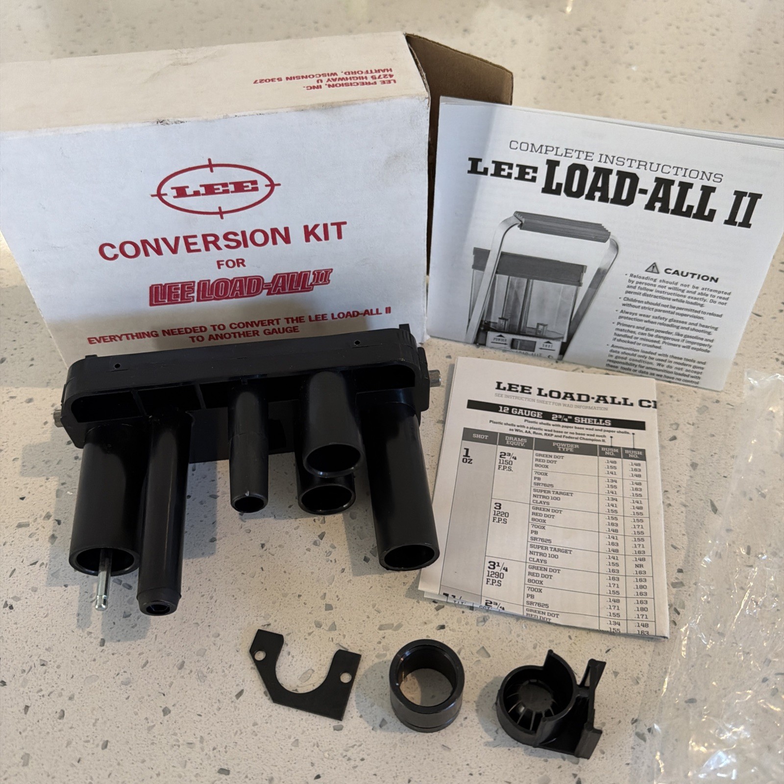CONVERSION KIT for LEE LOAD-ALL II  90070 12 GAUGE