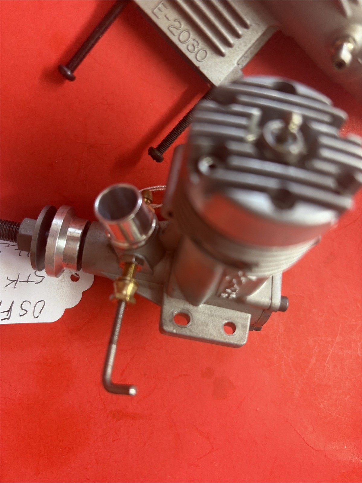 OS 20 FP C/L ENGINE WITH STOCK MUFFLER NICE #57