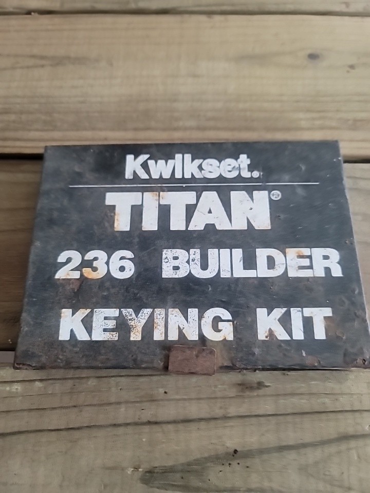 Kwikset Titan 236 Builder Keying Kit As Is