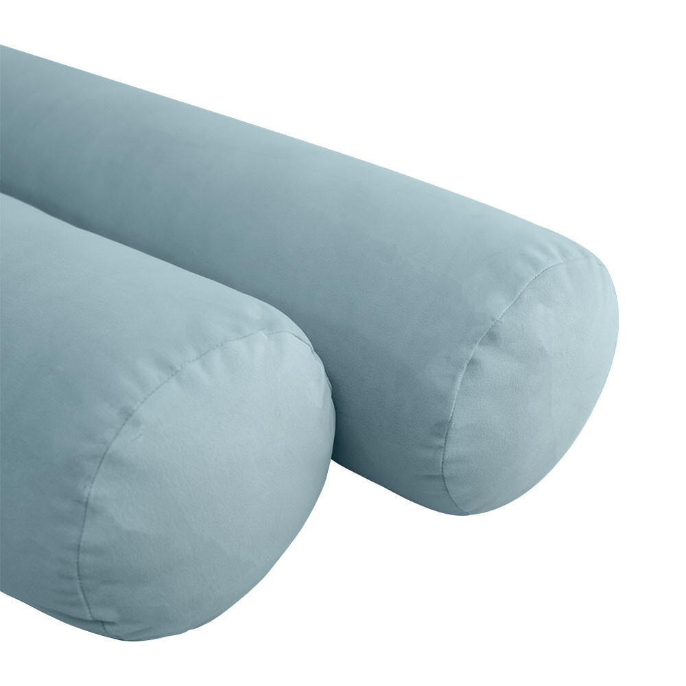 STYLE V3 Twin Velvet Knife Edge Indoor Daybed Bolster Pillow |COVER ONLY| AD355