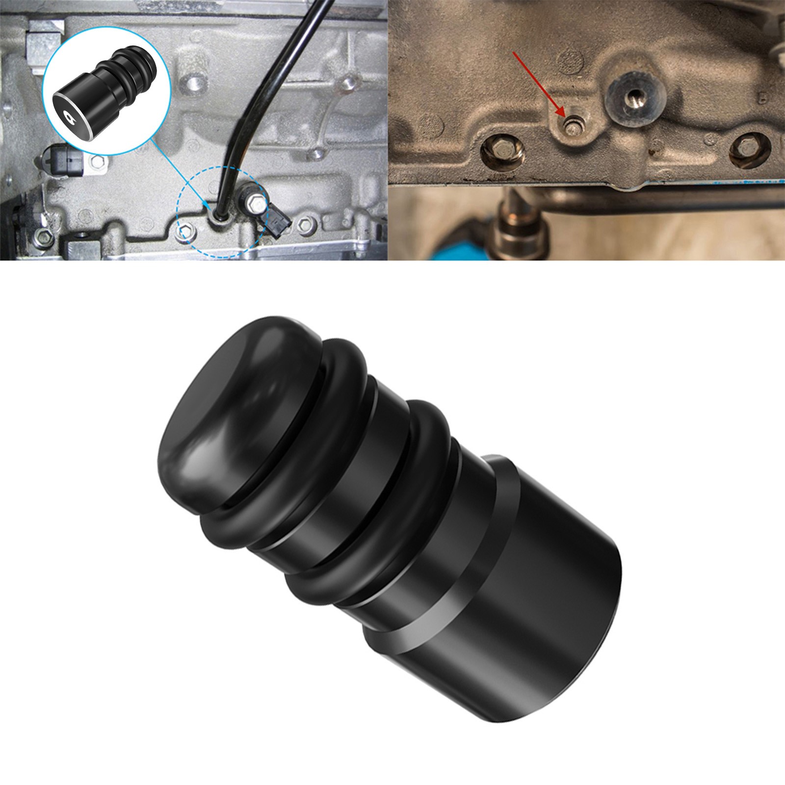 Aluminum LS Oil Dipstick Tube Plug For LS Gen 3 Gen 4 Gen 5 LS1 LS3 LS2 Truck