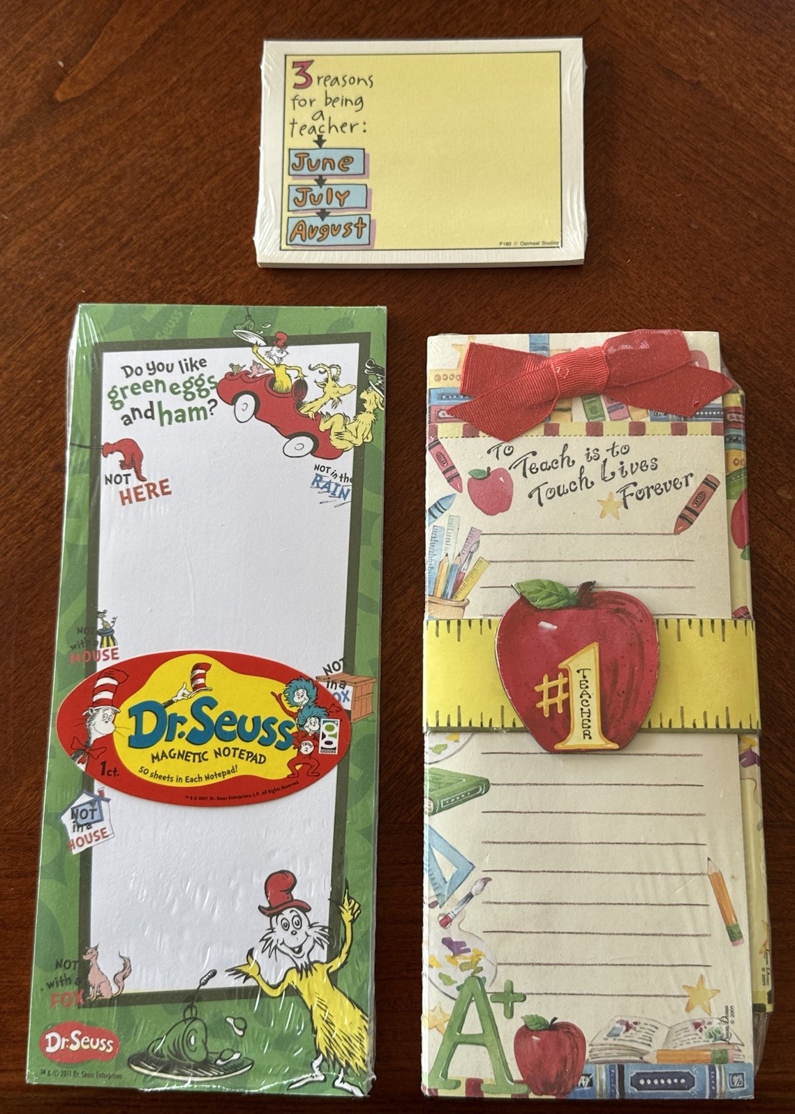 Teacher Magnetic Notepads Dr Seuss and 3 Reasons For Being A Teacher Post-it Pad