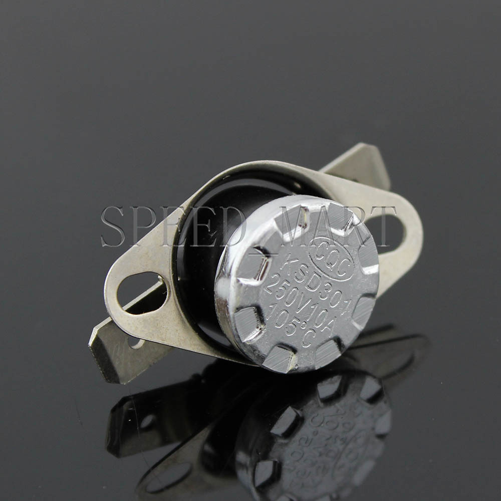 2 pcs Temperature Switch Control Sensor Thermal Thermostat 105°C N.C. KSD301