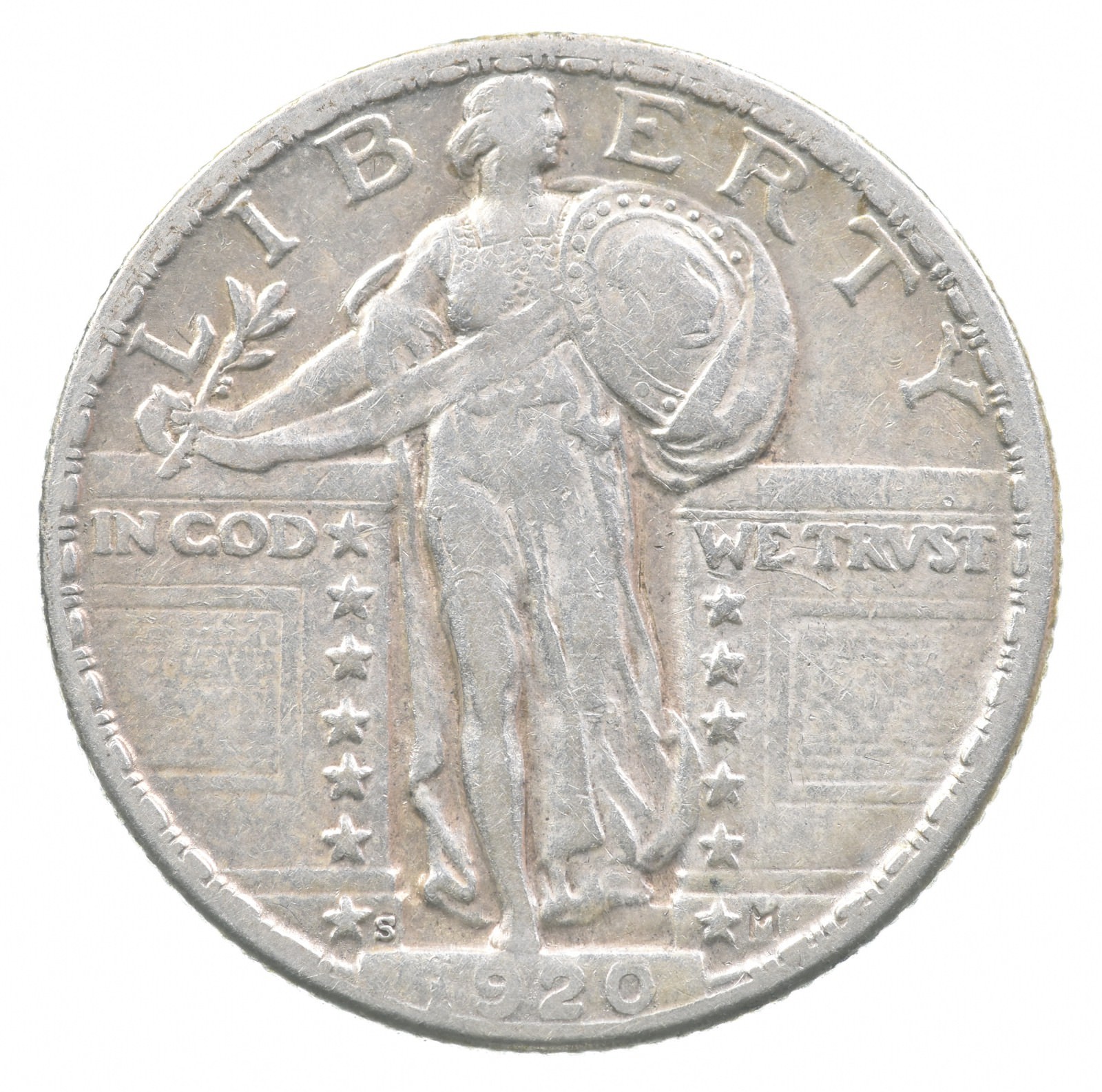 1920-S Standing Liberty Quarter *7329