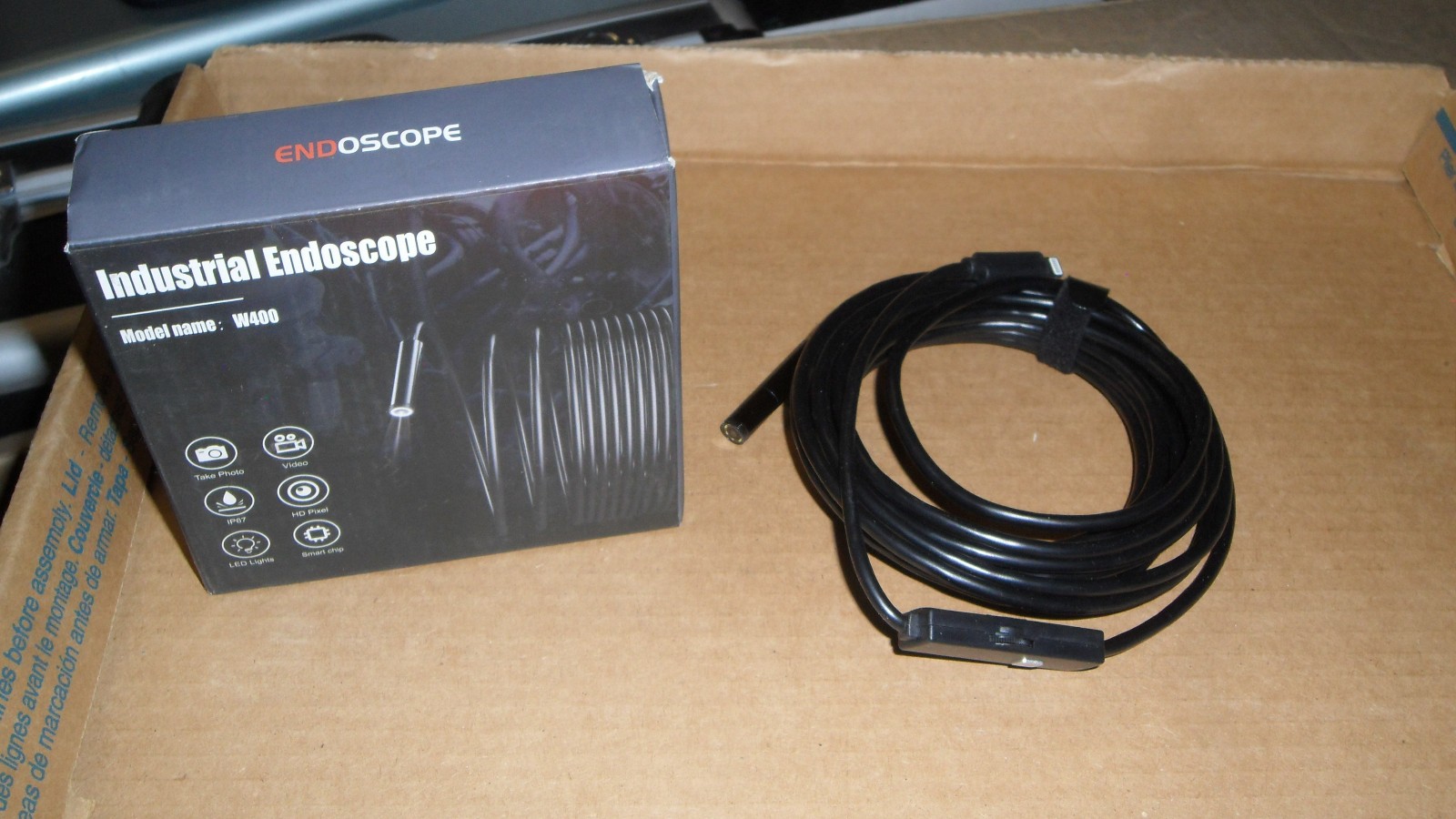 Industrial Endoscope W400 1920P HD Inspection Camera W/ 5M Cord for iPhone