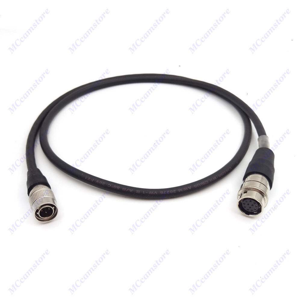 Hirose 4Pin to 12 Pin Fujinon B4 Lens start/stop Power cable for Sony F5 F55 1M
