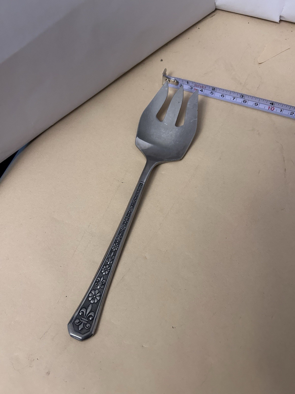 VTG Stainless Steel Interprer Laarge Salad Fork Used