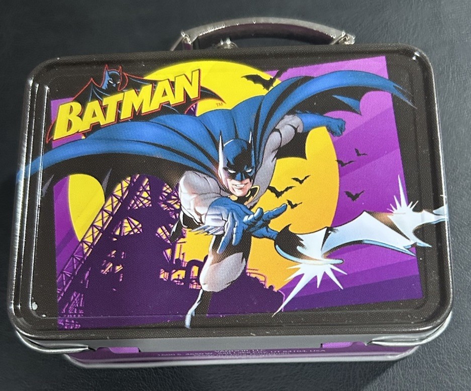 Vintage Batman Mini Lunch Box TM & DC Comics Item Tin Tote
