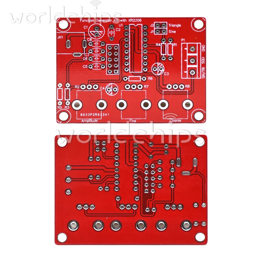 XR2206 Function Signal Generator DIY Kit Sine/Triangle/Square Wave 9-12V DC