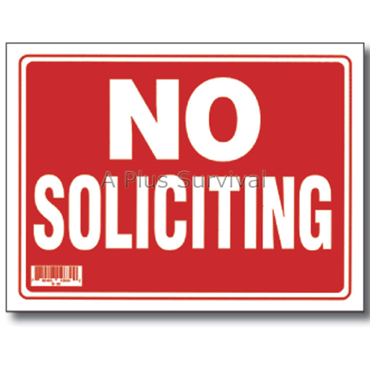 2 Pack - No Soliciting 9"x12" Business Office Car Truck Home Garage Sale Sign