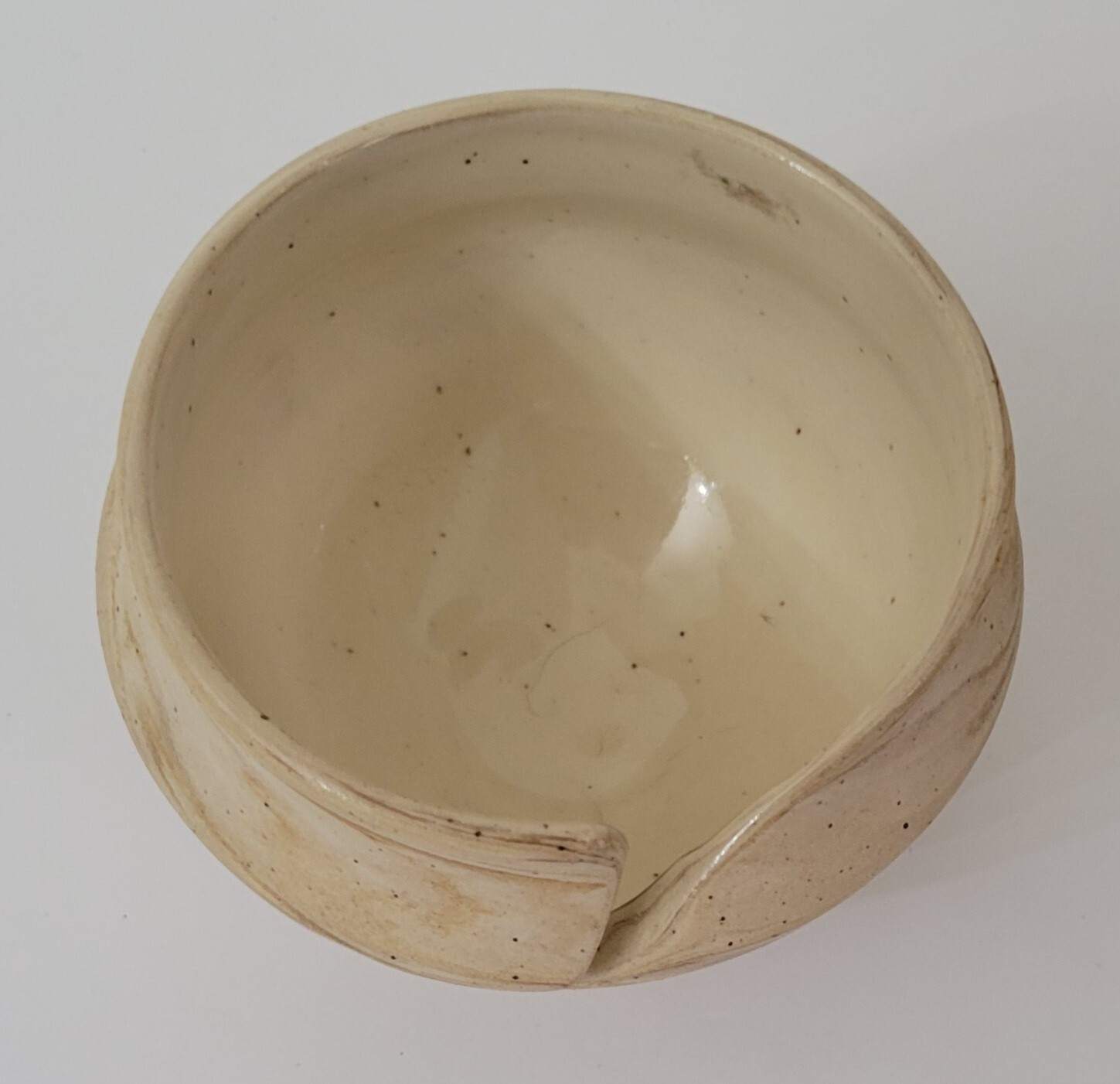 Pottery Yarn Bowl For Crochet 3.5 x 4.75"