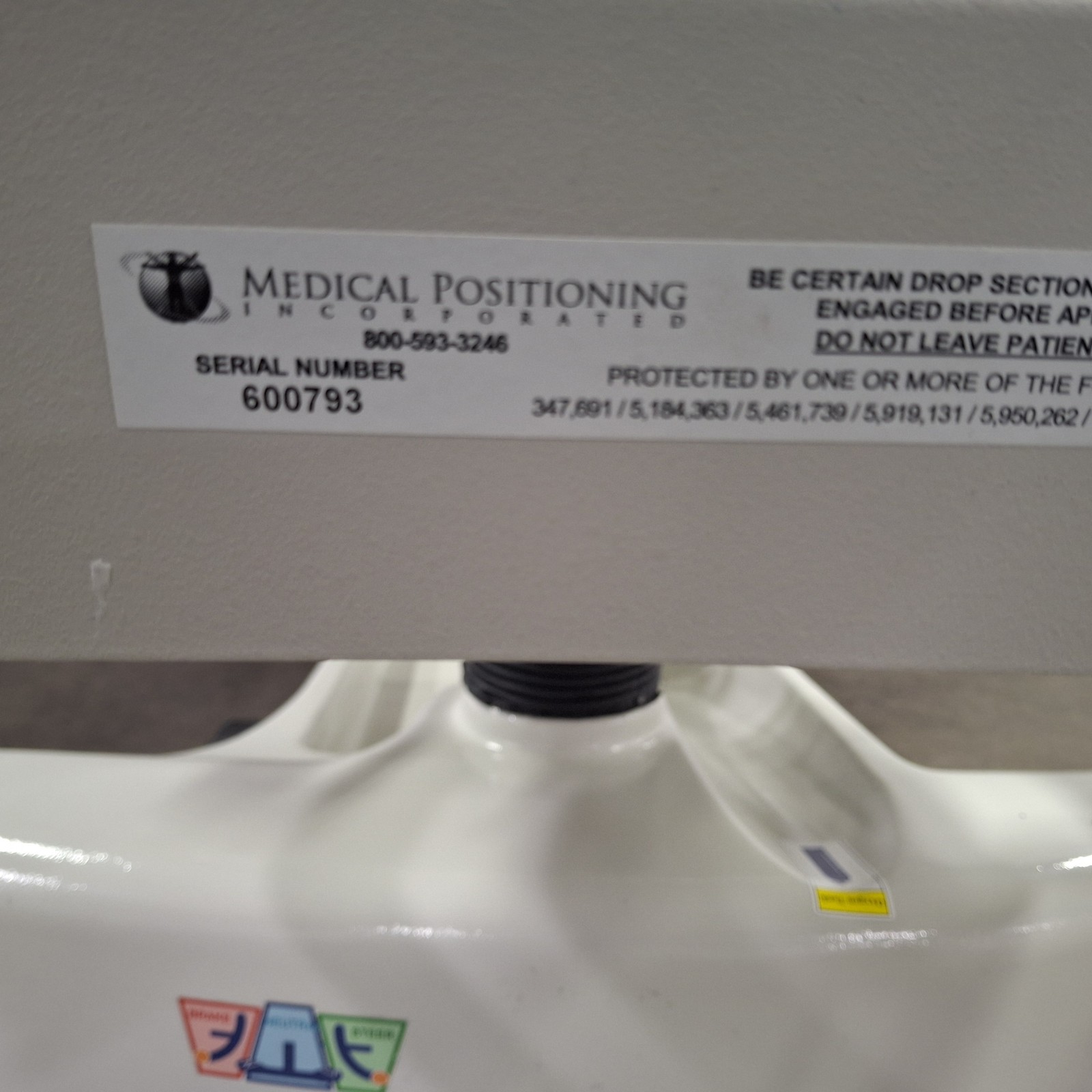 Medical Positioning, Inc. Model 4183 Stretcher