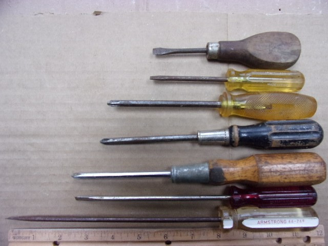 screwdriver lot armstrong miller falls great neck irwin simanco indestro