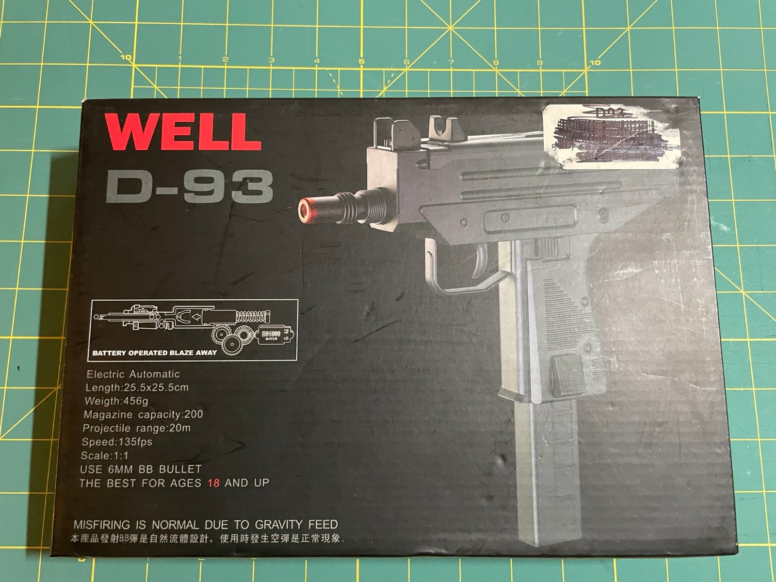 Airsoft Full Auto / Semi Auto Electric Powered Micro UZI Airsoft