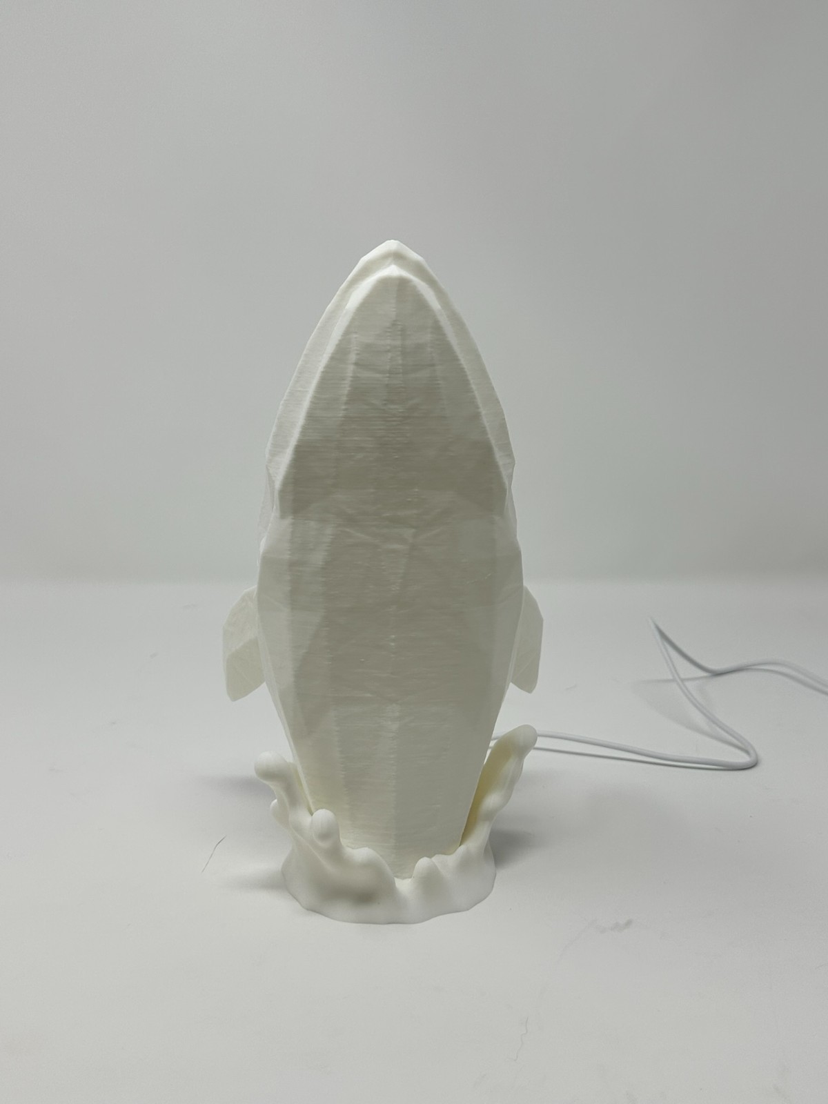 3D Printed Low Poly Whale Table Lamp, Night Light w/Single and Multi-Colored LED
