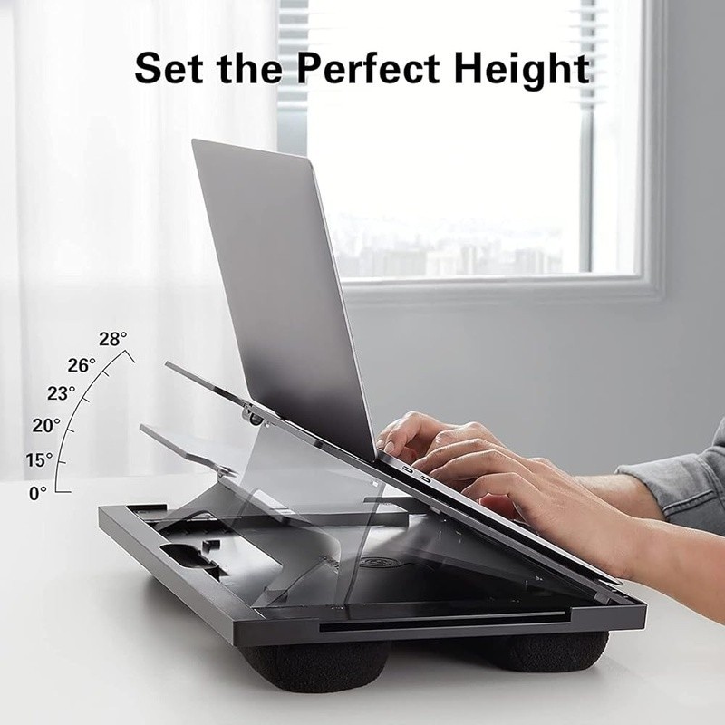 Adjustable Laptop Stand W/ Mouse Pad Portable Multifunctional Lap Desk Comfort