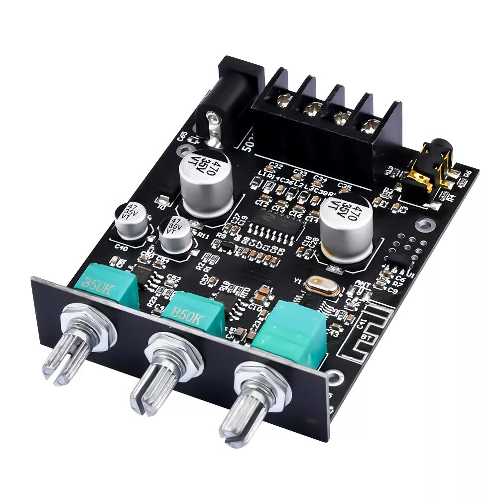 2x ZK-502MT 50W*2 Bluetooth 5.2 Audio Amplifier Board Module Tone Adjustable
