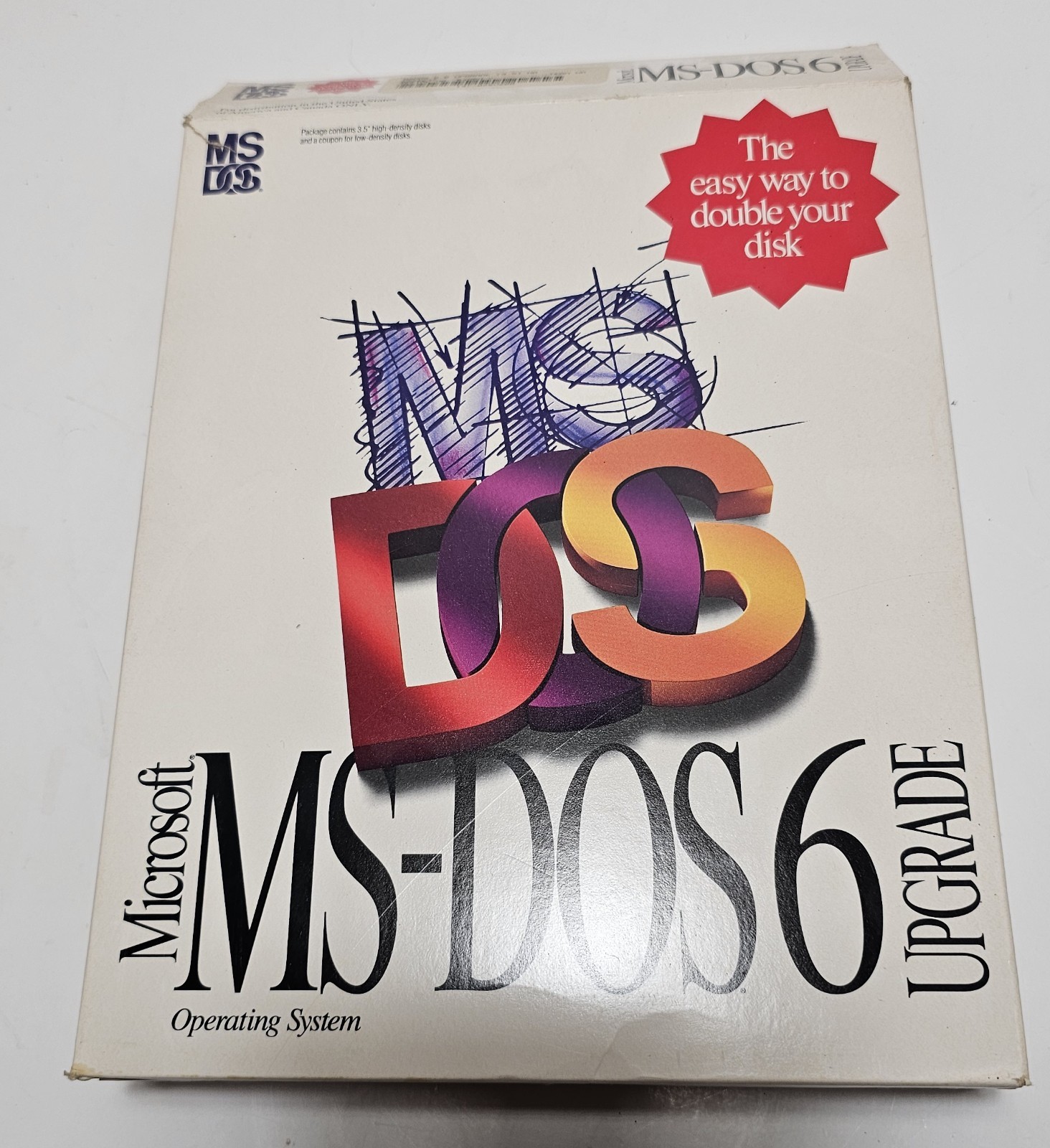 Vintage Microsoft MS DOS 6 Upgrade 3.5" Disks Operating System