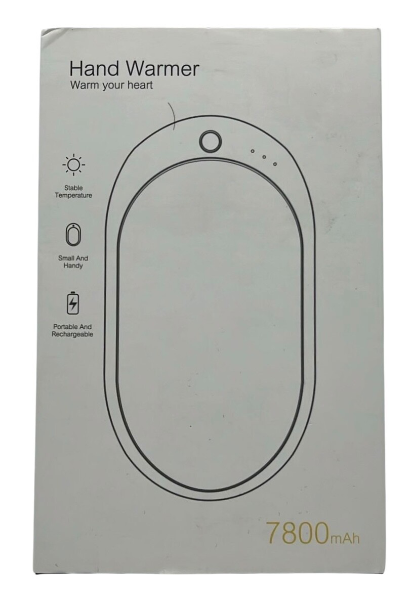 Aotype ZLS-A8 White Pink 7800mAh Portable Rechargeable Hand Warmer