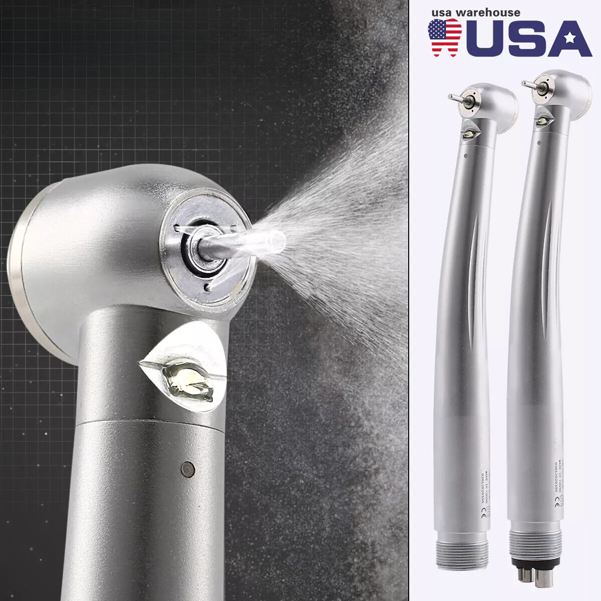 Dental Fiber Optic LED E-generator high speed handpiece 2 Hole 4 Hole NSK Style