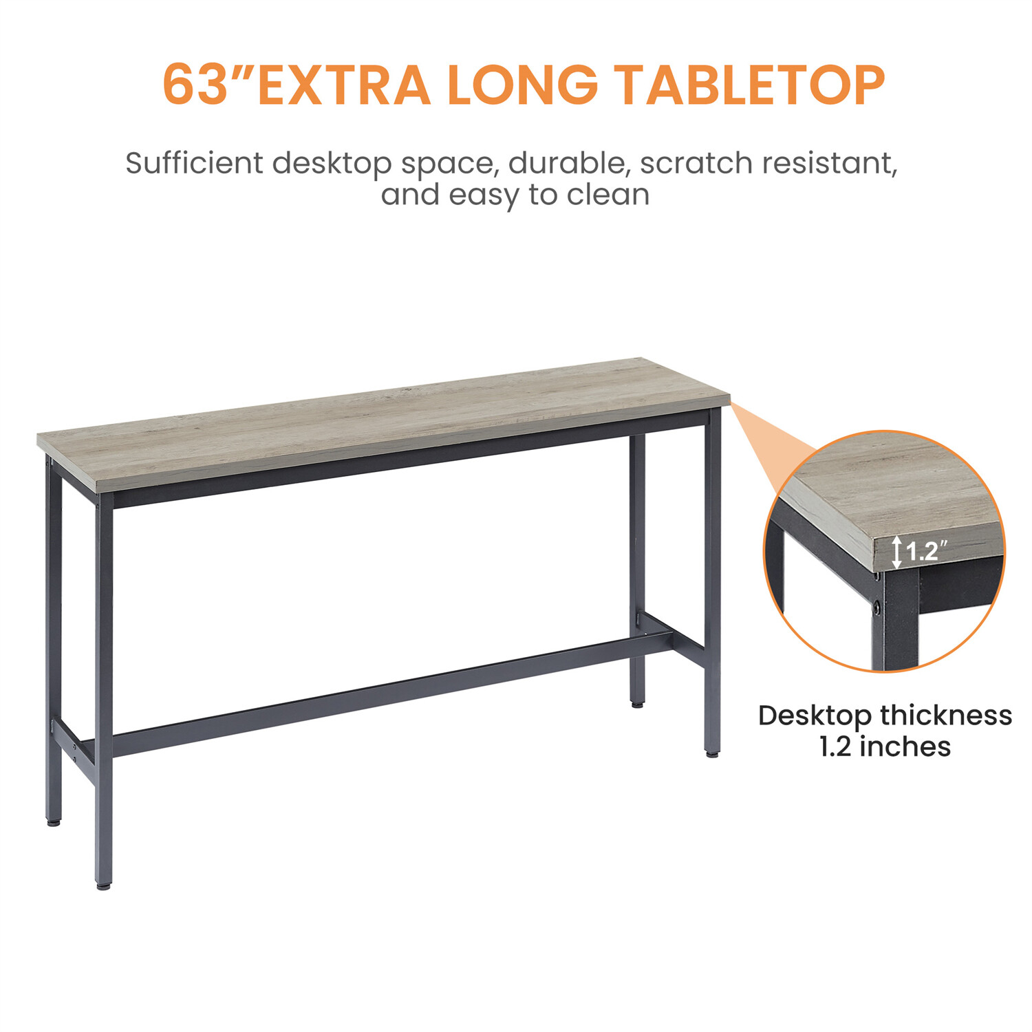 4 Piece Bar Table Set Counter Height Kitchen Pub Table with 3 PU Stools