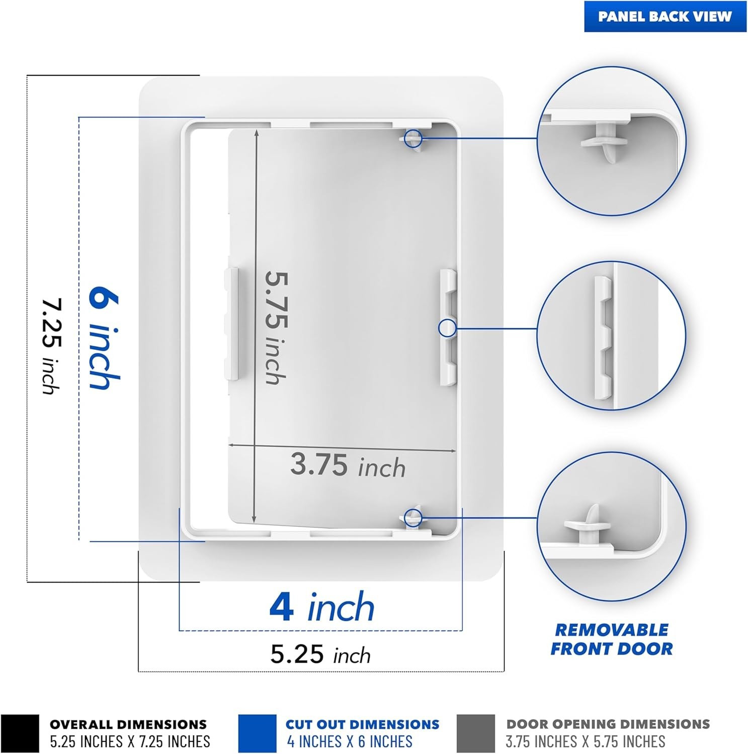 Customizable 4x6 Drywall Access Panel - User-Friendly Design for Easy Access