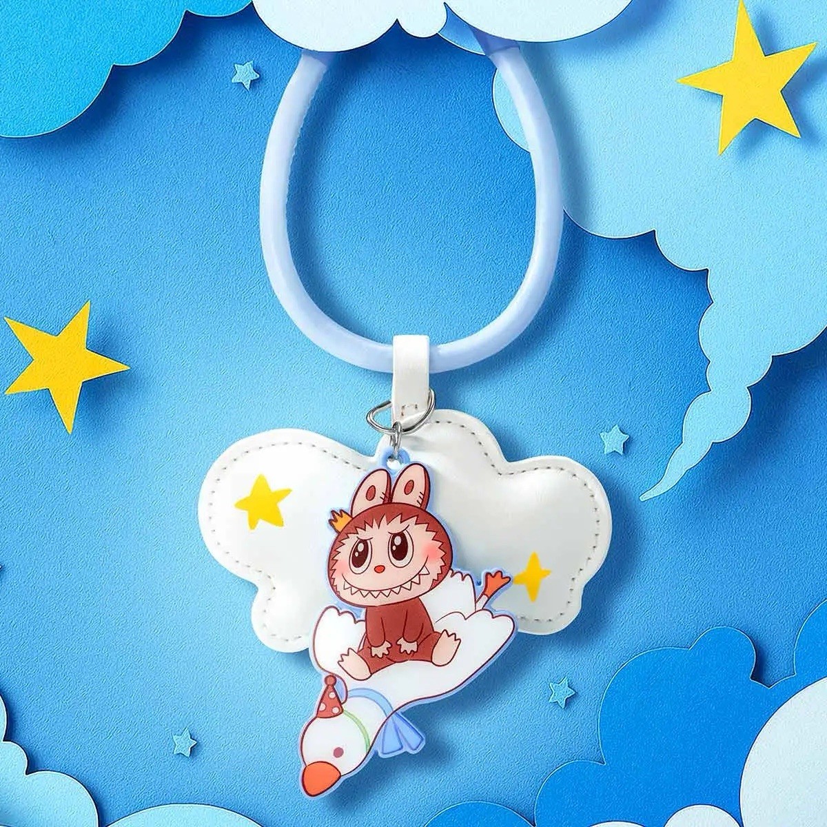 Pop Mart Labubu Forest Fairy Tale Pendant Keychain The Monsters Authentic